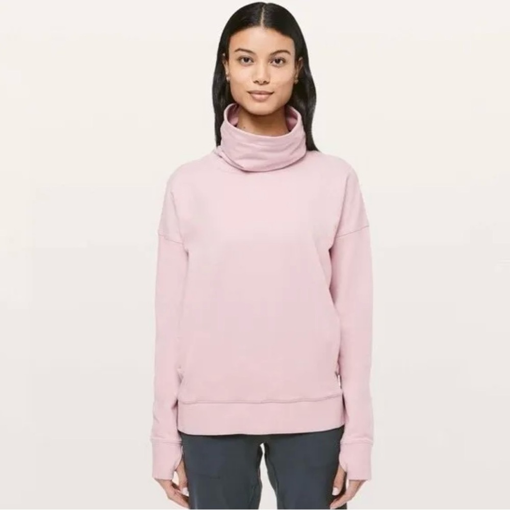 Lululemon Go Forward Pullover Porcelain Pink‎ size 10